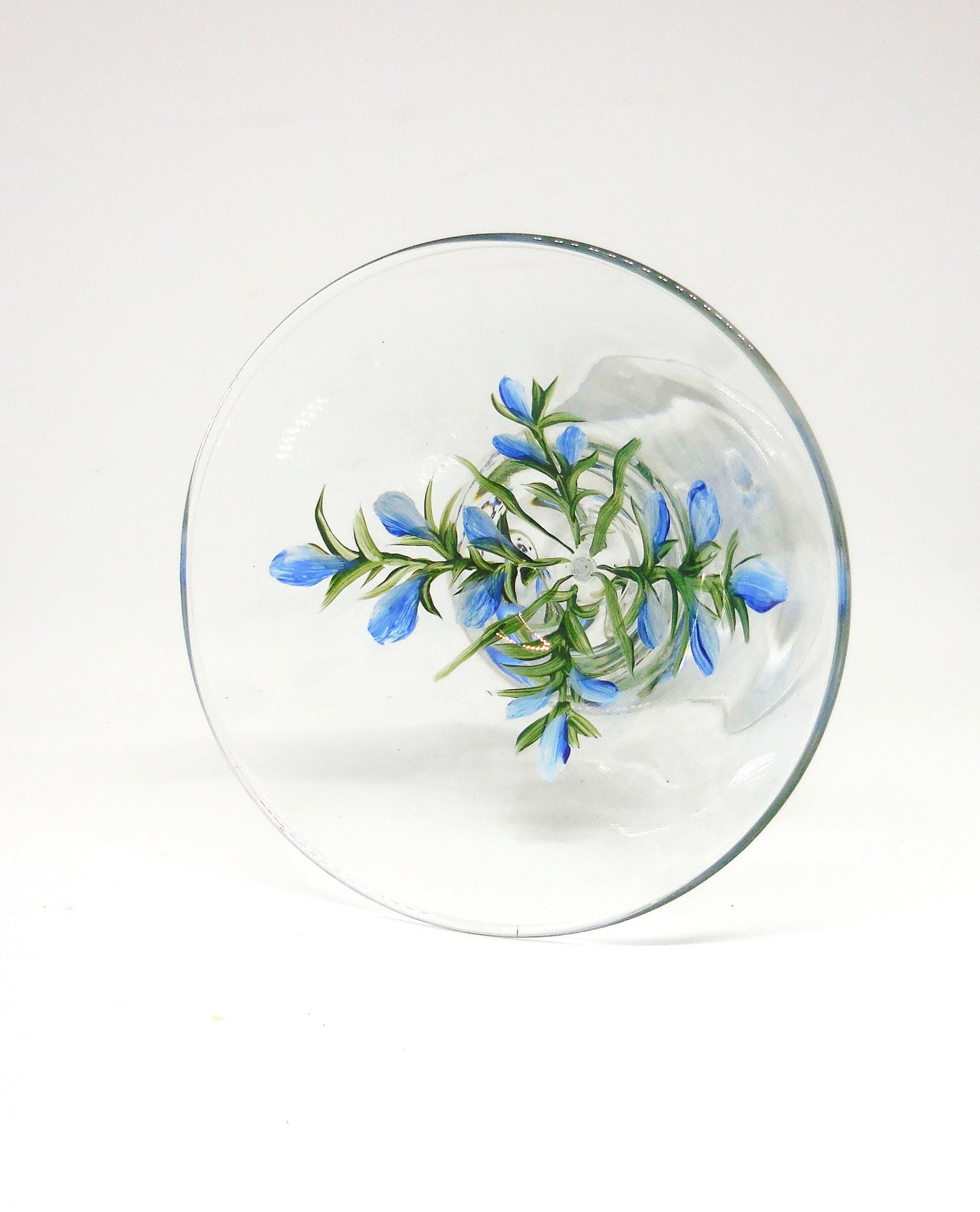 Bluebonnet Martini Glass