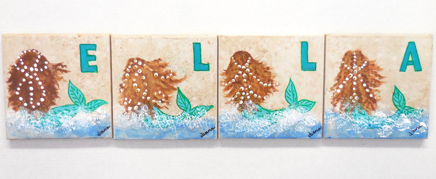 Custom Ceramic Tiles with Name Letters