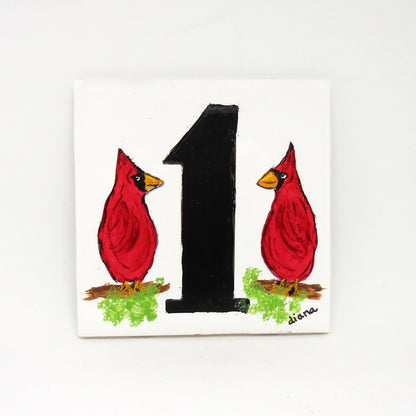 Cardinal Design address number tile