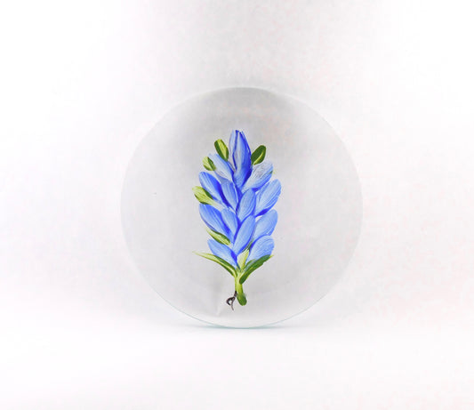 ceramic magnet with bluebonnets design