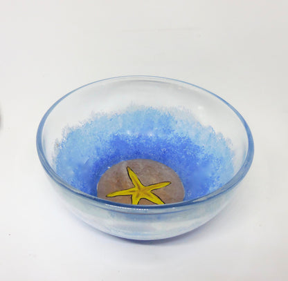 Glass Bowl Featuring a Starfish