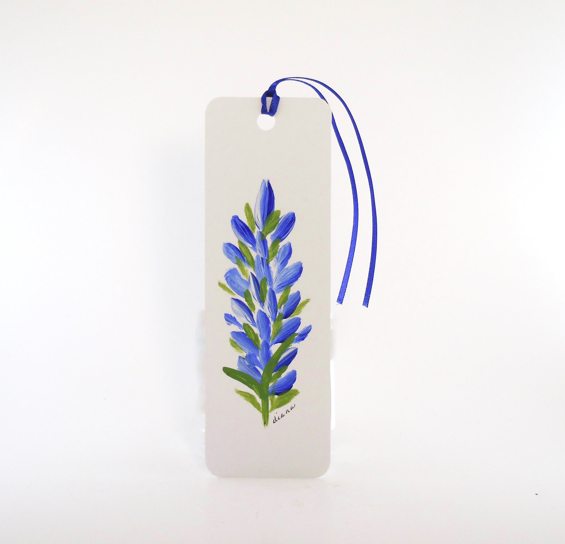 bookmark with bluebonnets design