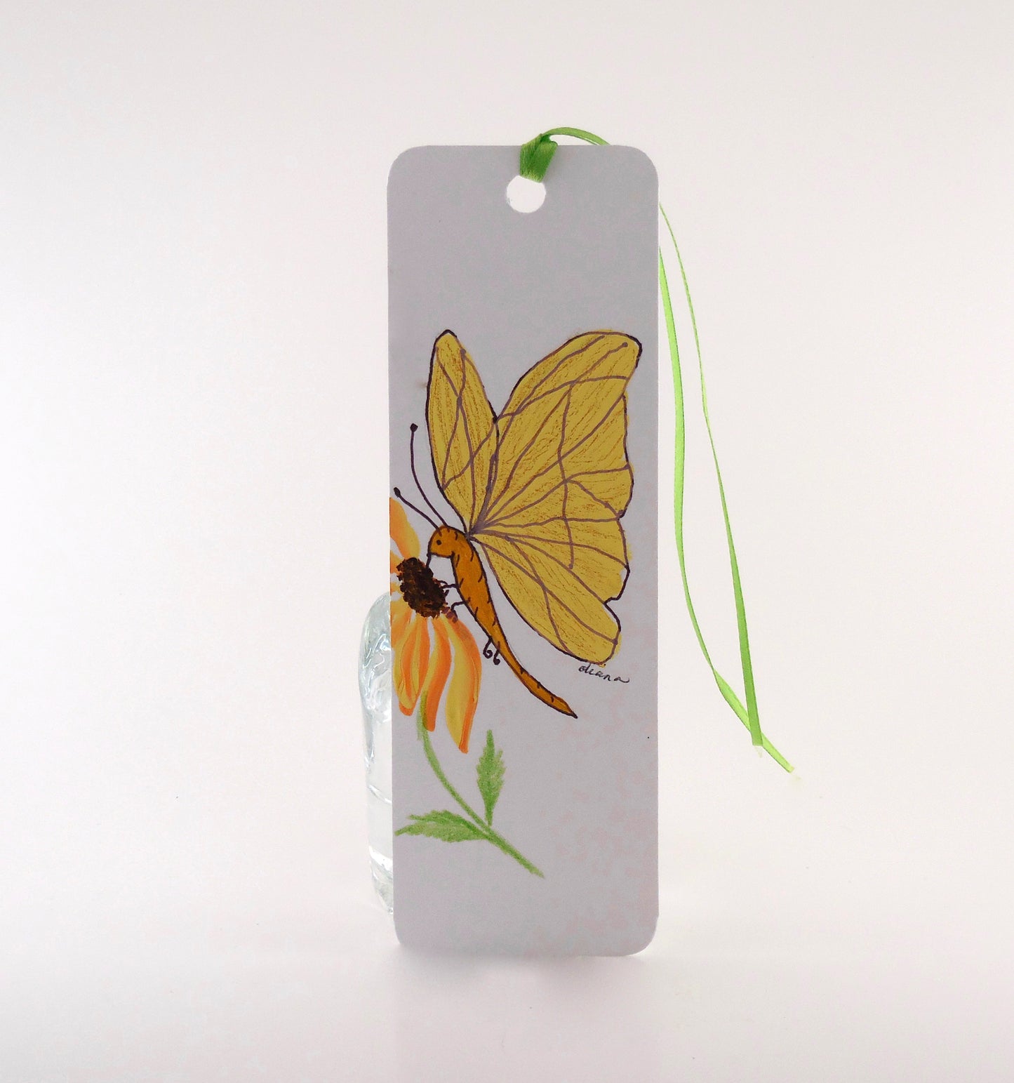 bookmark with butterfly design