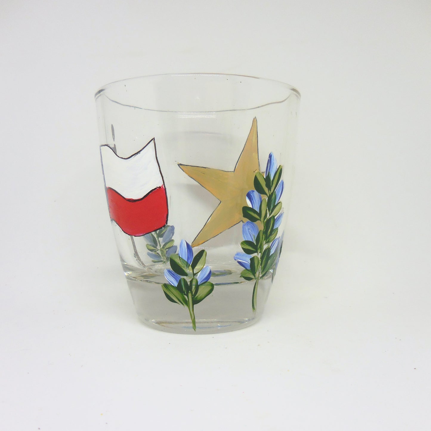 tumbler with texas flag and star