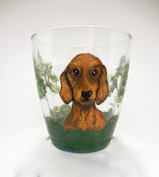 tumbler with dog design