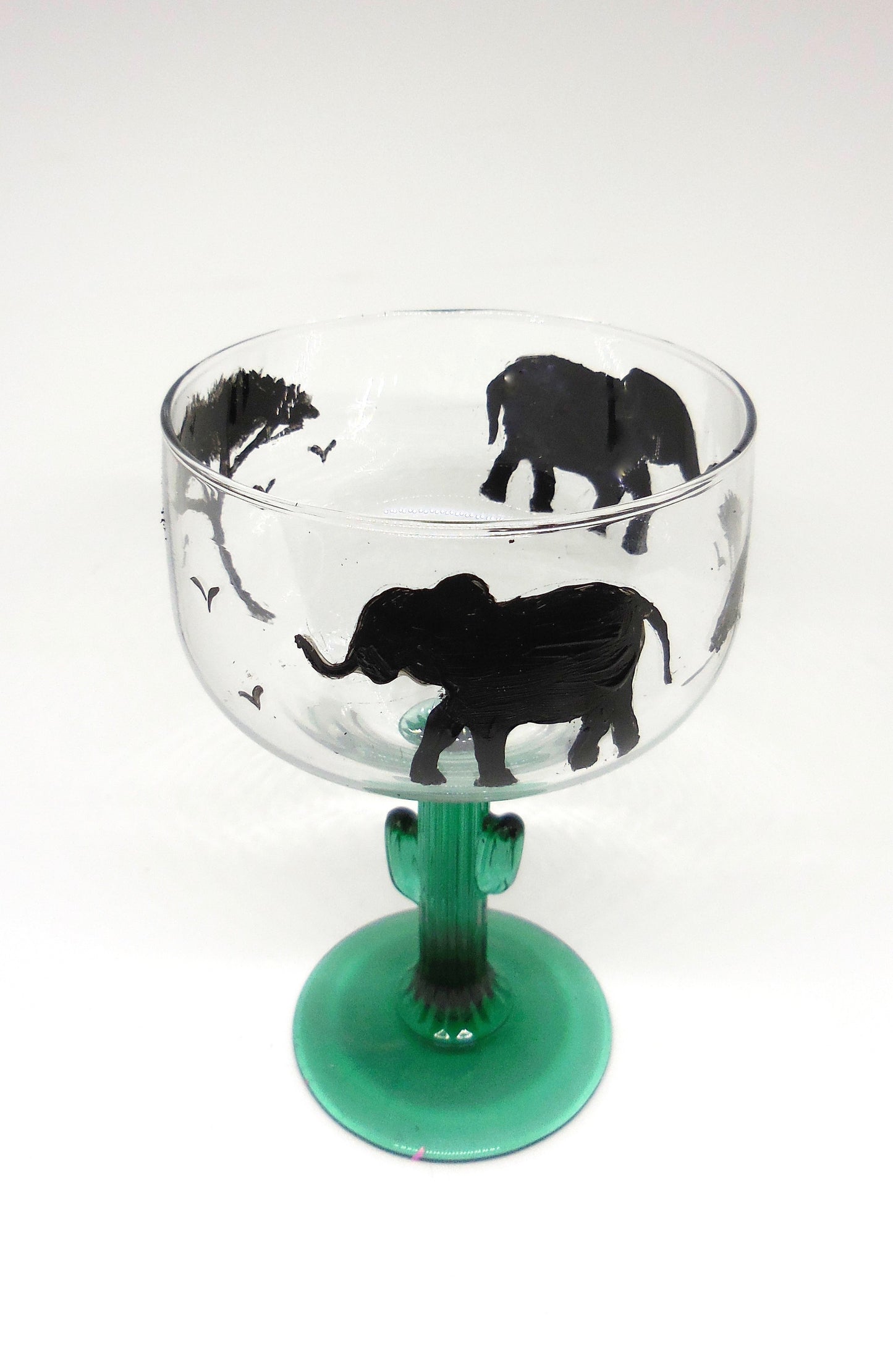 Elephant Design Margarita Glass