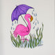 Flamingo in Rain