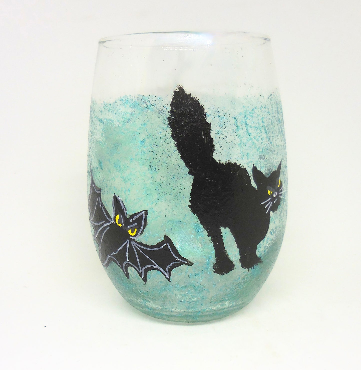 Halloween Stemless Wine Glass