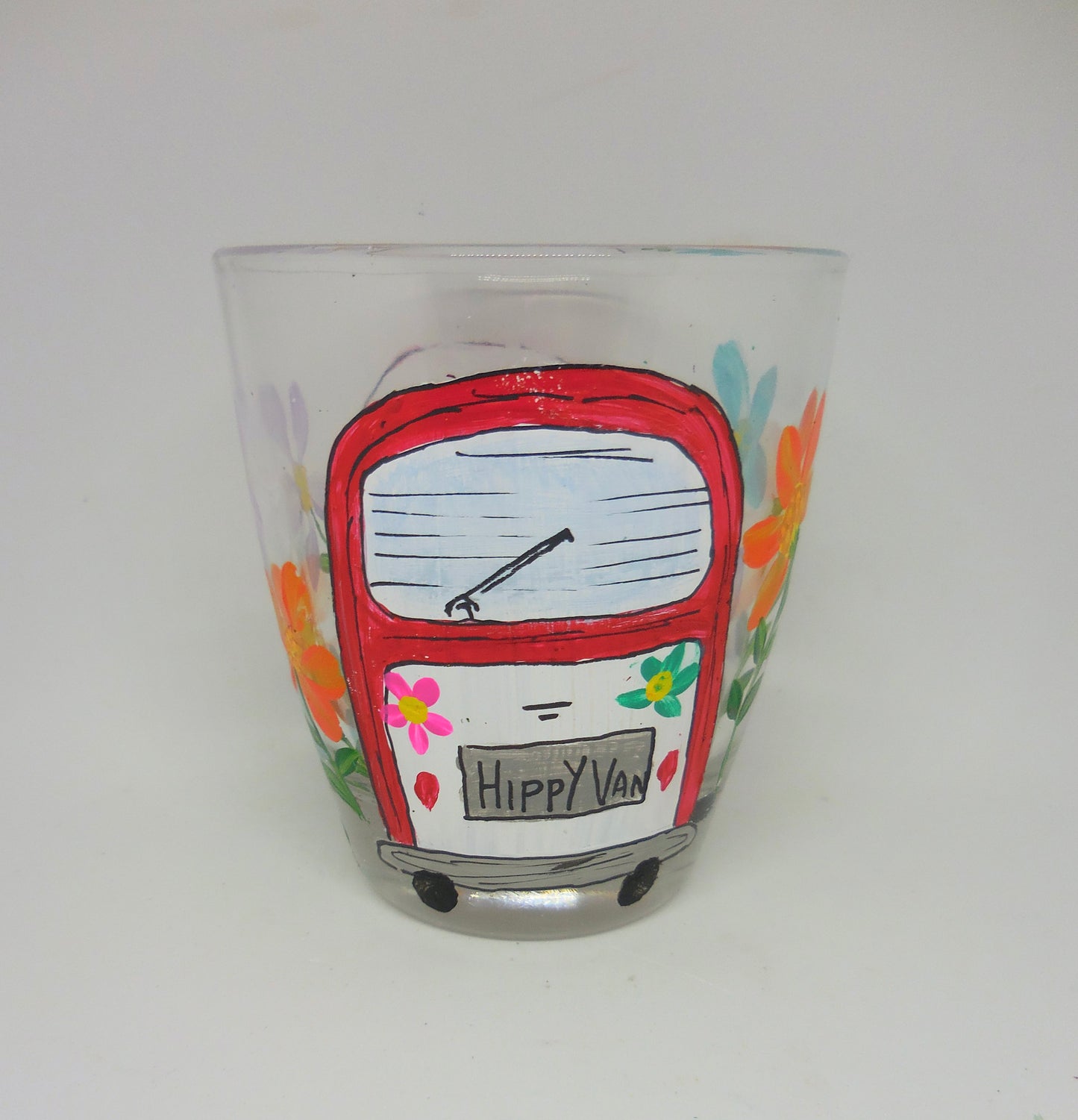 Hippy Van Glass Tumbler