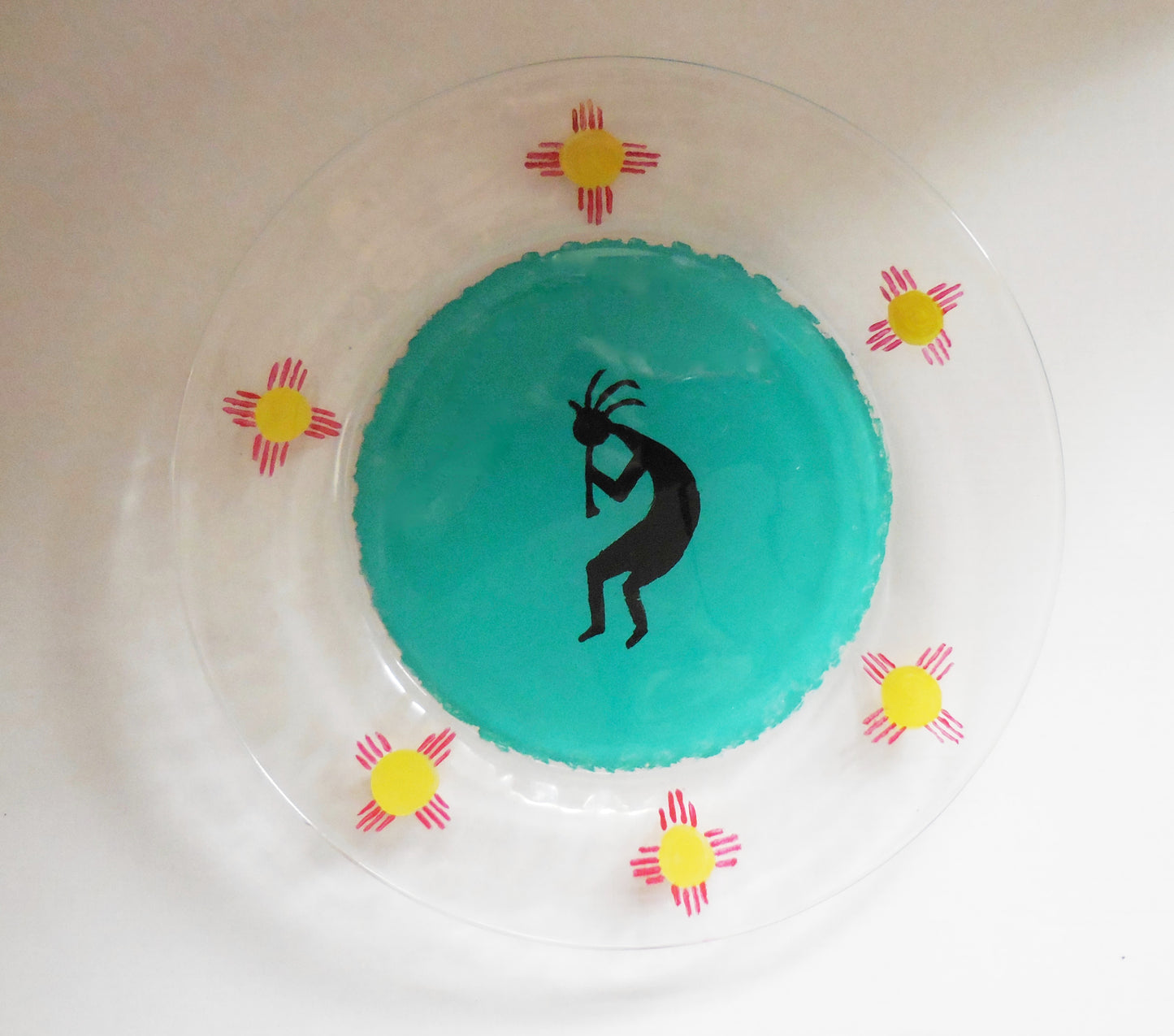 Kokopelli Glass Plate