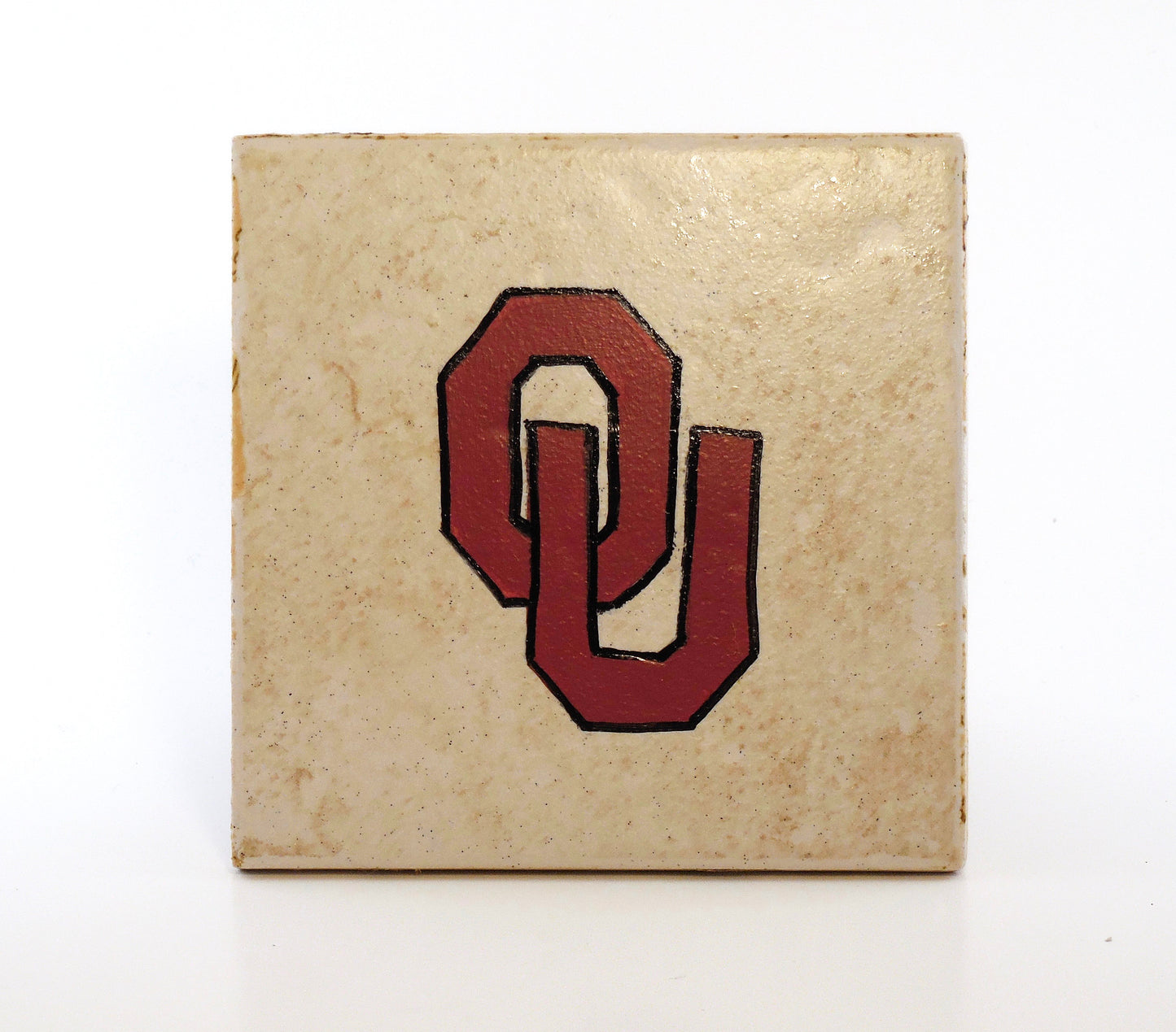 OU Ceramic Coaster