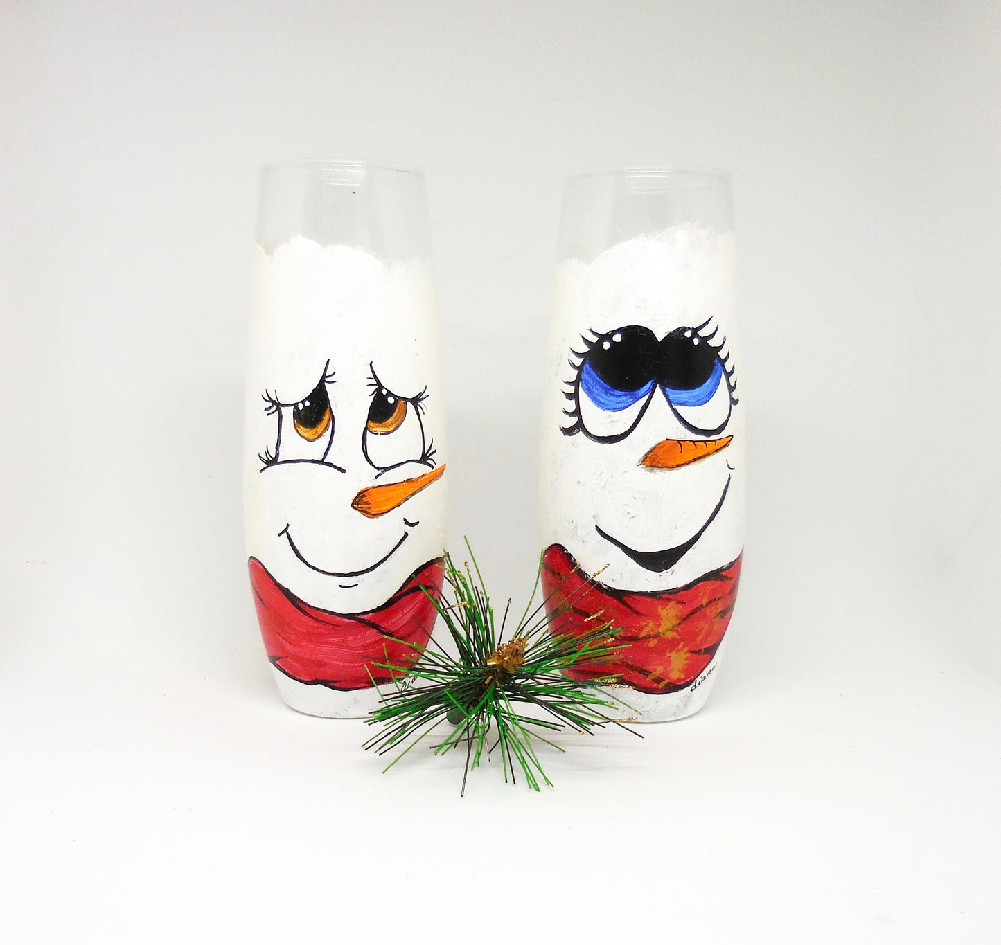 Snowman Prosecco Glasses