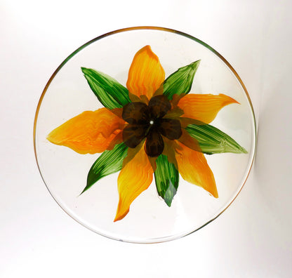 Sunflower Martini Glass