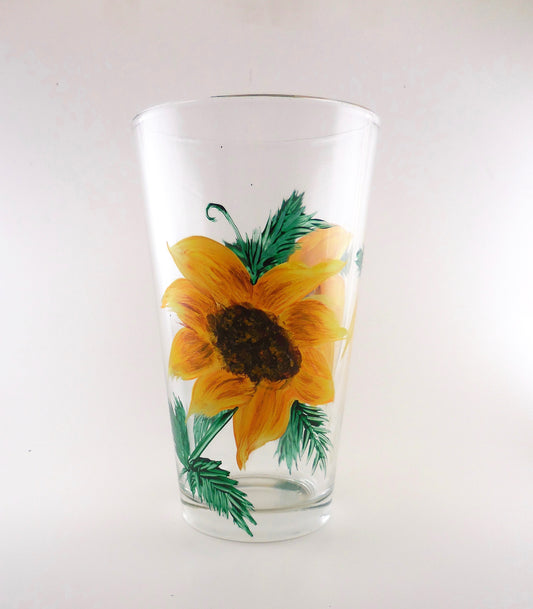 Sunflower Water Glass