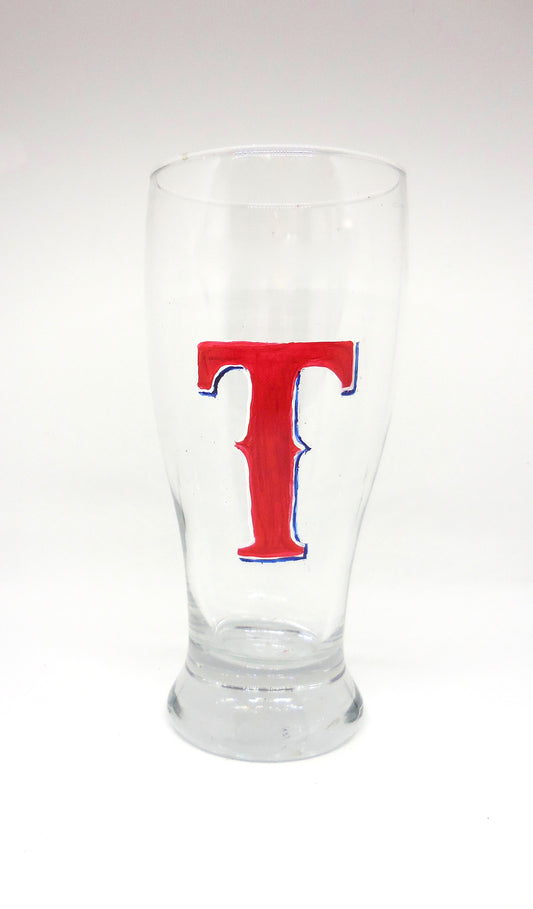 Texas Rangers Beer Glass