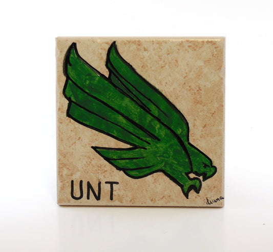 UNT Ceramic Coaster