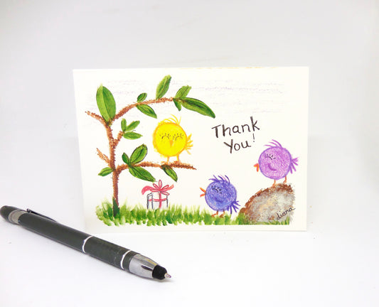 Little Birds Thank You Notecards