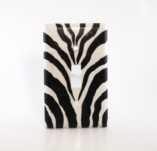 Zebra Switchplate Cover