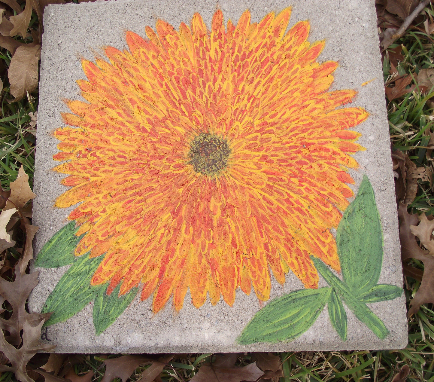 Zinnia Stepping Stone